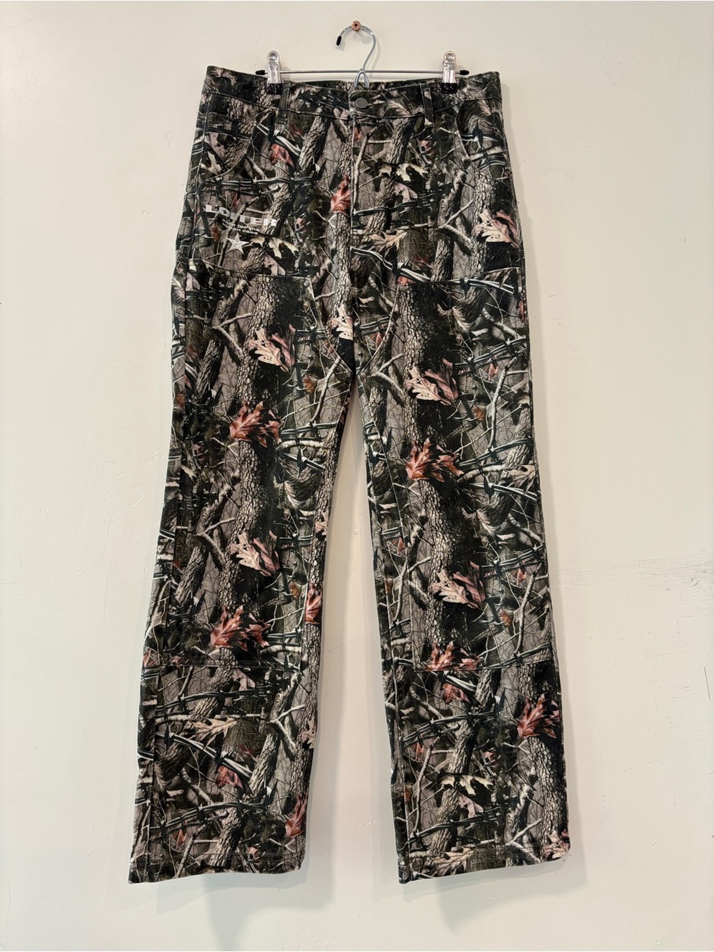 Loiter Unit Hunter Real Tree Camo Double Knee Baggy Streetwear Men Size 30
